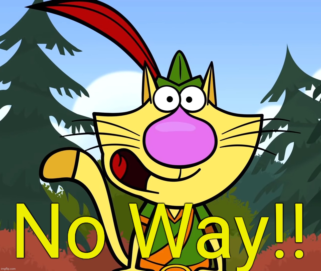 No Way!! (Nature Cat) | No Way!! | image tagged in no way nature cat | made w/ Imgflip meme maker