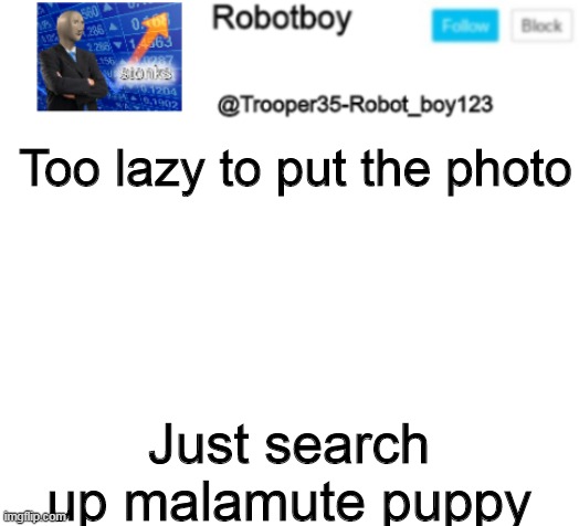 they are really floof | Too lazy to put the photo; Just search up malamute puppy | image tagged in puppy | made w/ Imgflip meme maker