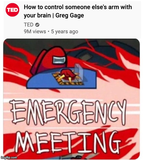 Emergency Meeting TED | image tagged in emergency meeting among us | made w/ Imgflip meme maker