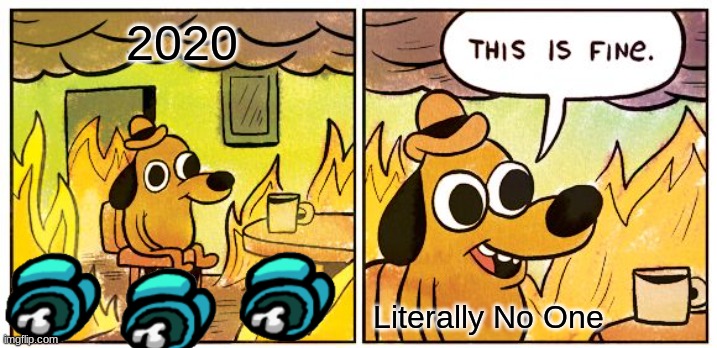 This Is Fine Meme | 2020; Literally No One | image tagged in memes,this is fine | made w/ Imgflip meme maker