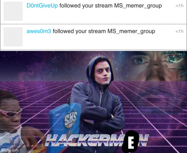 E | made w/ Imgflip meme maker