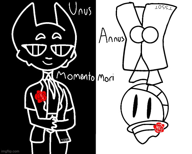 Me and Stickman_Extravaganza's Unus Annus tribute! | image tagged in please go follow him,he's cool,and it would be much appreciated | made w/ Imgflip meme maker