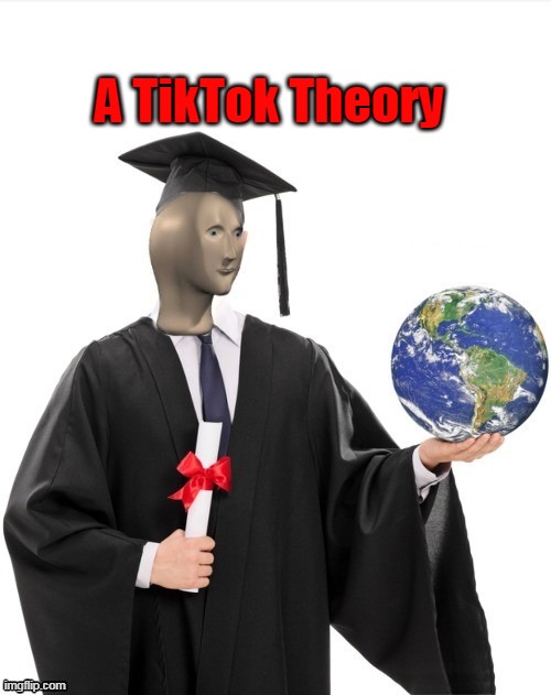 SMRT Blank | A TikTok Theory | image tagged in smrt blank | made w/ Imgflip meme maker