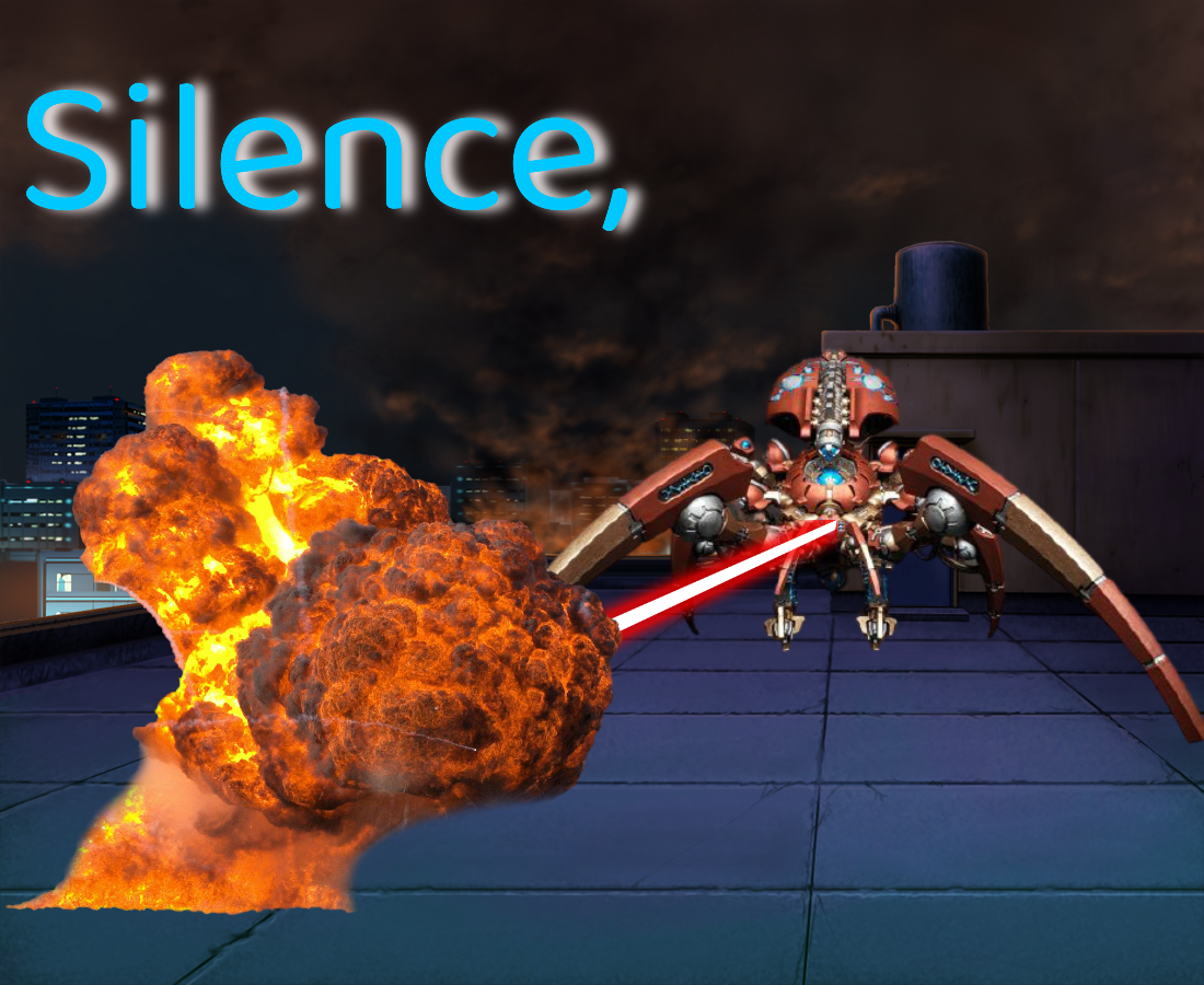 Silence, Spider-Bot Blank Meme Template