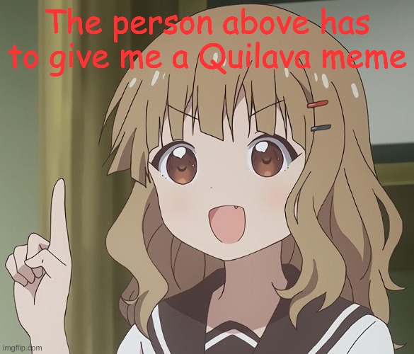 Giveths the Quilava memes | The person above has to give me a Quilava meme | image tagged in the person above me | made w/ Imgflip meme maker