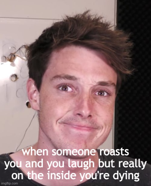 Lanan's Depresion | when someone roasts you and you laugh but really on the inside you're dying | image tagged in lanan's depresion | made w/ Imgflip meme maker