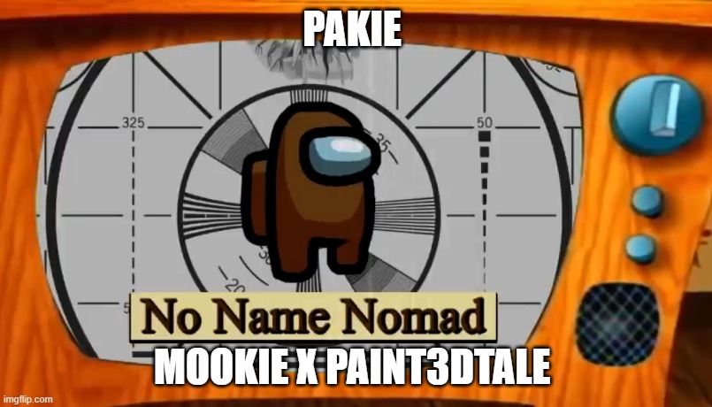No Name Nomad | PAKIE; MOOKIE X PAINT3DTALE | made w/ Imgflip meme maker