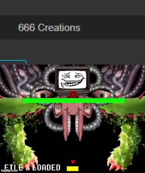 DEVILSKNIFE | image tagged in omega flowey troll face | made w/ Imgflip meme maker