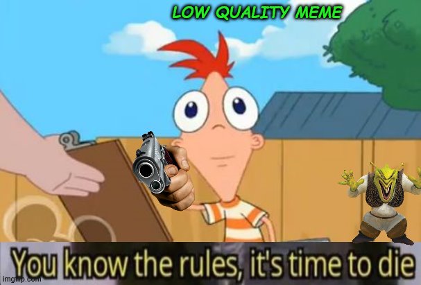 Lo | LOW QUALITY MEME | image tagged in phineas stare,shrek | made w/ Imgflip meme maker