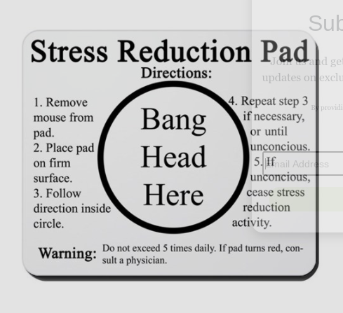 stress reduction pad Blank Meme Template