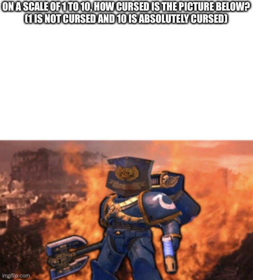 Shield Marine | ON A SCALE OF 1 TO 10, HOW CURSED IS THE PICTURE BELOW?
(1 IS NOT CURSED AND 10 IS ABSOLUTELY CURSED) | image tagged in shield marine,cursed image | made w/ Imgflip meme maker