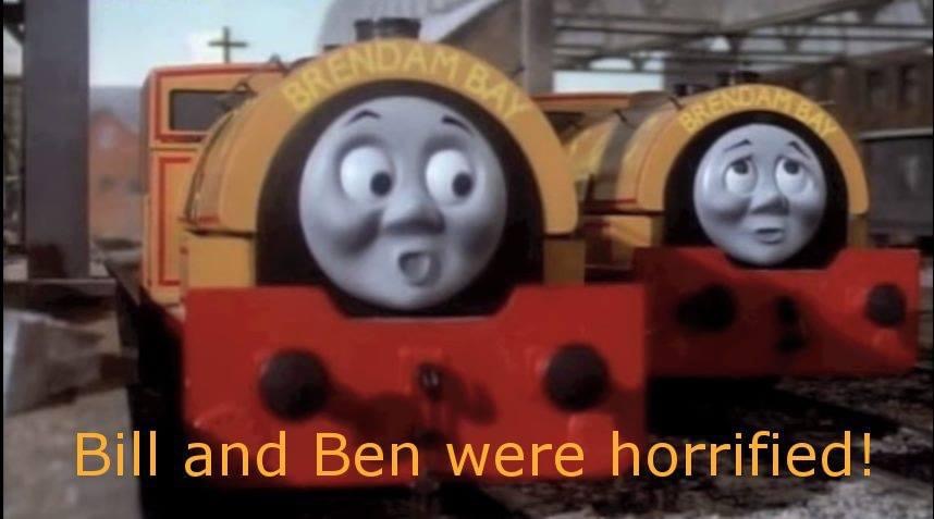 Bill and Ben were horrified! Blank Meme Template