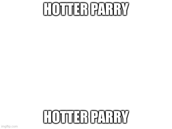 Blank White Template | HOTTER PARRY; HOTTER PARRY | image tagged in harry potter,hotter parry,hooters | made w/ Imgflip meme maker