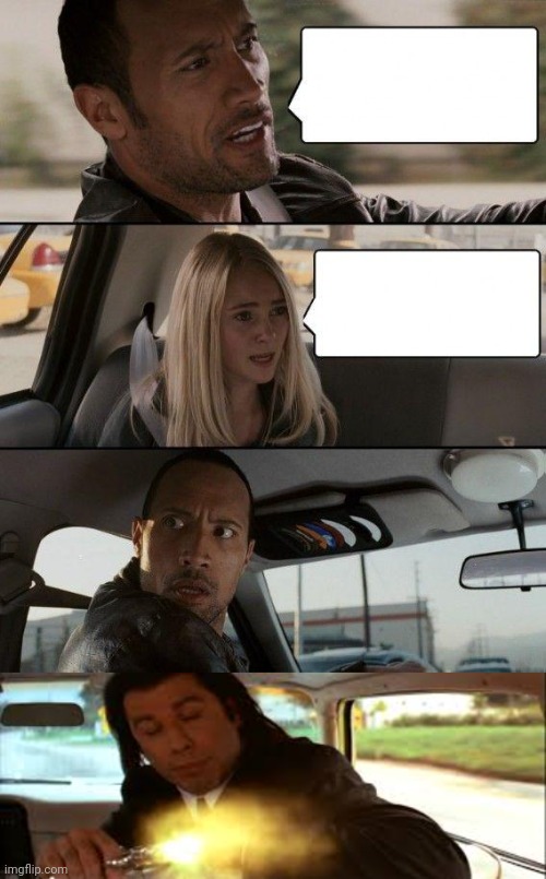 The rock and Vincent Blank Meme Template