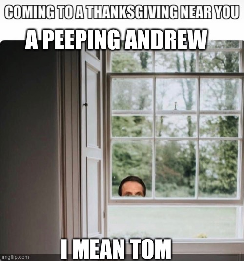 Shutting down NY | A PEEPING ANDREW; I MEAN TOM | image tagged in peeping tom | made w/ Imgflip meme maker
