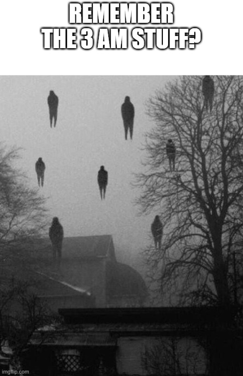 Me and the boys at 3 AM | REMEMBER THE 3 AM STUFF? | image tagged in me and the boys at 3 am | made w/ Imgflip meme maker