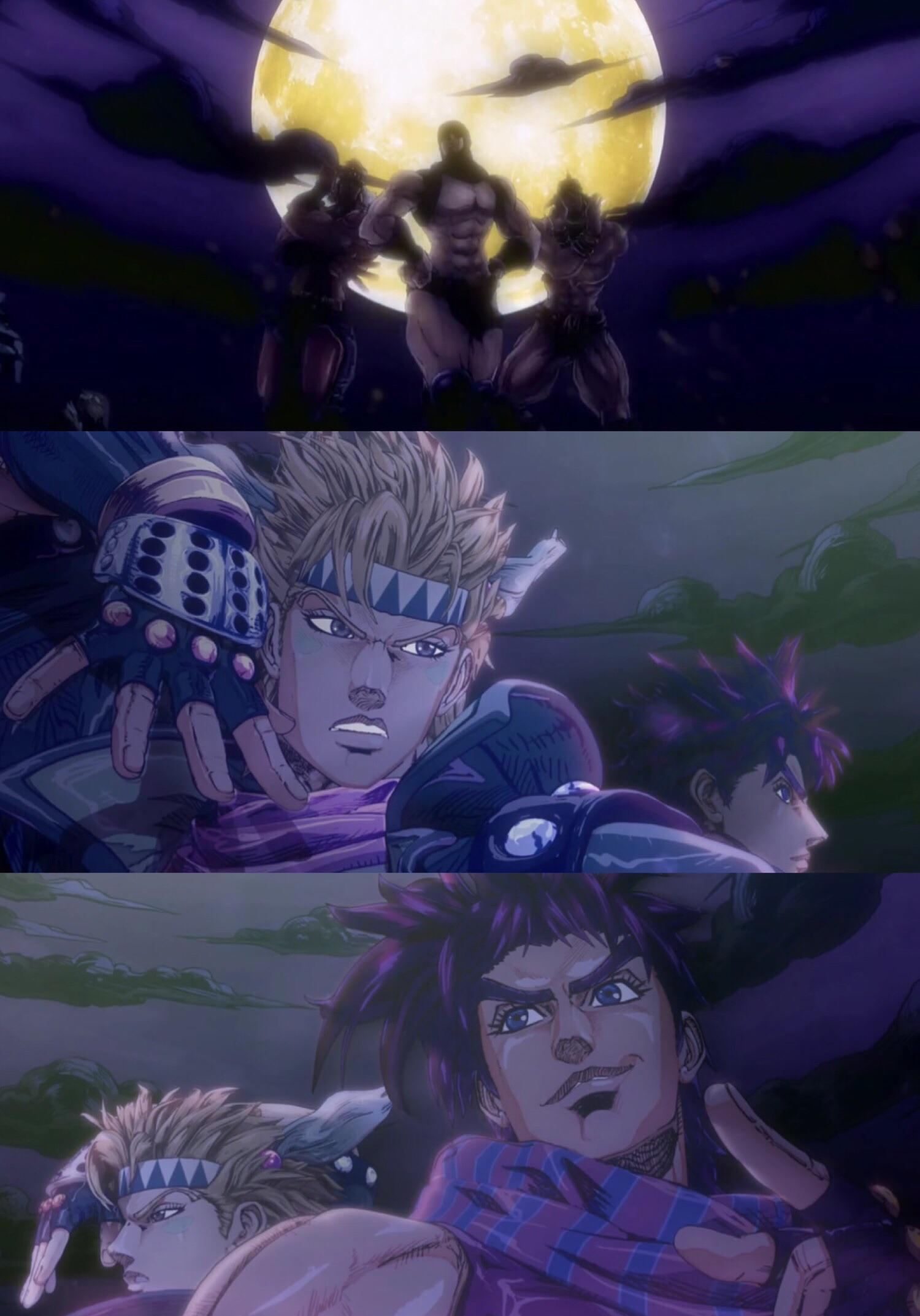 High Quality Caesar JoJo and Pillars Blank Meme Template