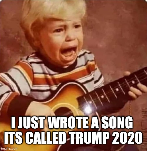 Trump 2020 | I JUST WROTE A SONG 
ITS CALLED TRUMP 2020 | image tagged in donald trump,politics,funny memes,lol so funny,trump 2020 | made w/ Imgflip meme maker