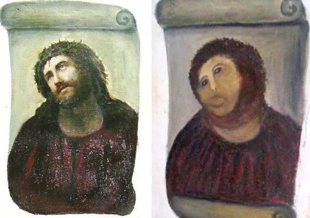 Jesus & poor imitation Blank Meme Template