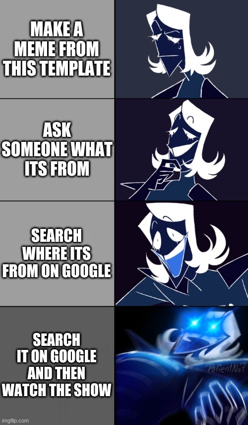 Rouxls Kaard | MAKE A MEME FROM THIS TEMPLATE; ASK SOMEONE WHAT ITS FROM; SEARCH WHERE ITS FROM ON GOOGLE; SEARCH IT ON GOOGLE AND THEN WATCH THE SHOW | image tagged in rouxls kaard | made w/ Imgflip meme maker