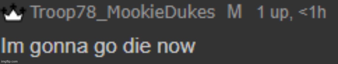 New temp | image tagged in mookie's on a suicide mission | made w/ Imgflip meme maker