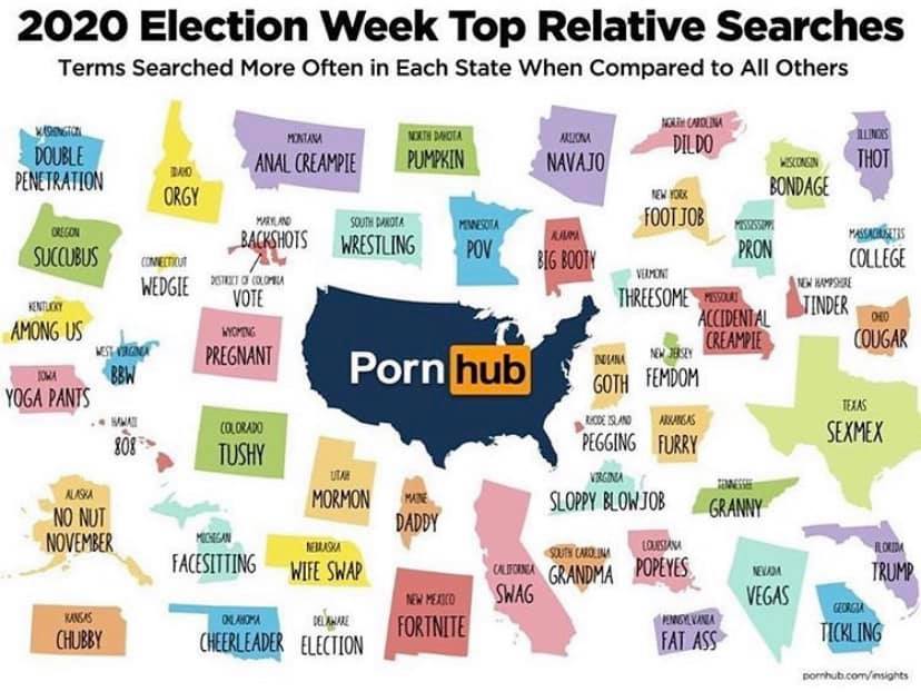 2020 Election Week Top Relative Searches Blank Meme Template