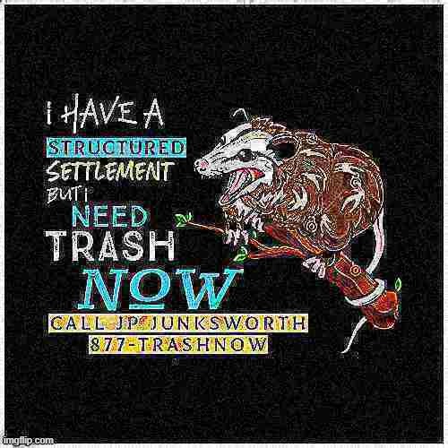 image tagged in possum,surreal,trash,wut,law,lawyer | made w/ Imgflip meme maker