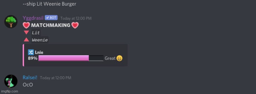 oh ok (Weenie burger belongs to DannyHogan200) | made w/ Imgflip meme maker