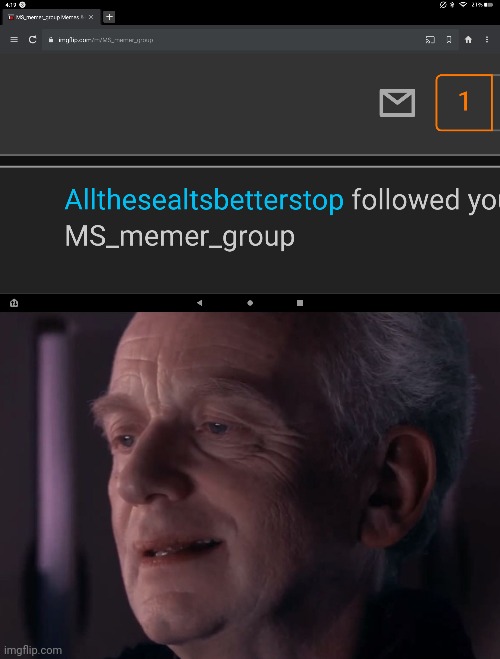 image tagged in ironic palpatine | made w/ Imgflip meme maker