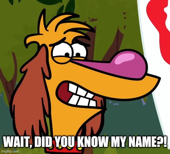 WAIT, DID YOU KNOW MY NAME?! | made w/ Imgflip meme maker