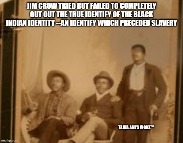 Black Indians | JIM CROW TRIED BUT FAILED TO COMPLETELY GUT OUT THE TRUE IDENTIFY OF THE BLACK INDIAN IDENTITY --AN IDENTIFY WHICH PRECEDED SLAVERY; TABIA ANI'S WOKE™ | image tagged in crow | made w/ Imgflip meme maker