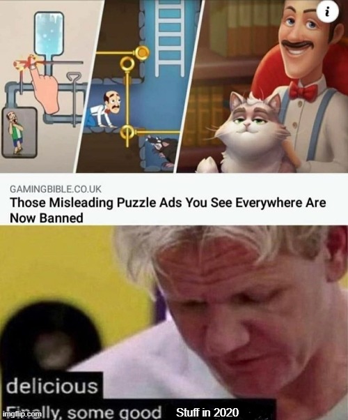 Finally! | Stuff in 2020 | image tagged in gordon ramsay finally some good censored ed | made w/ Imgflip meme maker