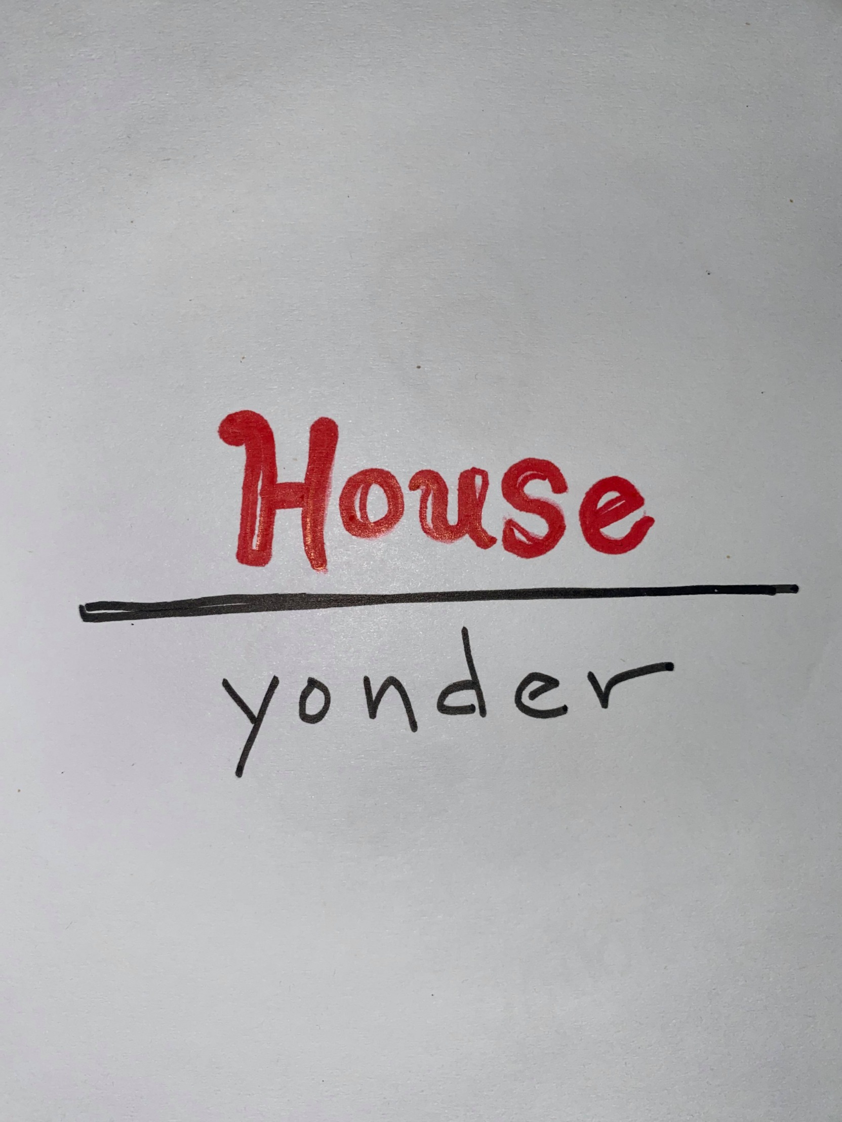 Red house over Yonder Blank Meme Template