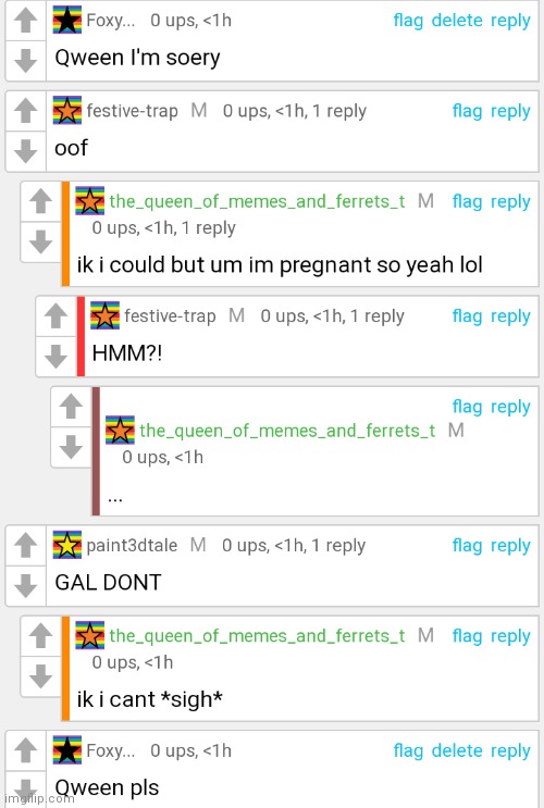 Queen?? | image tagged in sorry | made w/ Imgflip meme maker