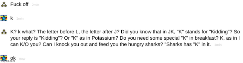 ok | made w/ Imgflip meme maker