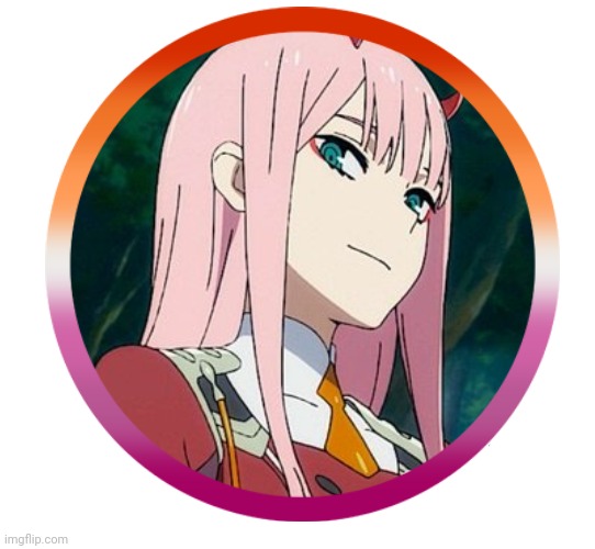 image tagged in lesbian,zero two | made w/ Imgflip meme maker