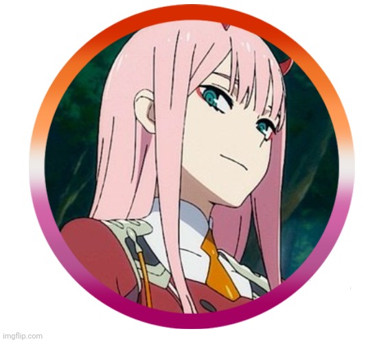 image tagged in lesbian,zero two | made w/ Imgflip meme maker