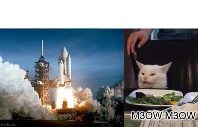 my own little rocket cat parody | M3OW M3OW | made w/ Imgflip meme maker