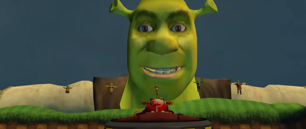 Shrek VS Dr. Eggman Blank Meme Template