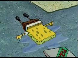 High Quality Spongebob on the floor Blank Meme Template