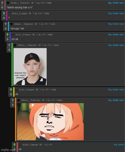 A very normal convo | made w/ Imgflip meme maker