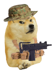 G.D.F DOge Mercenary Blank Meme Template