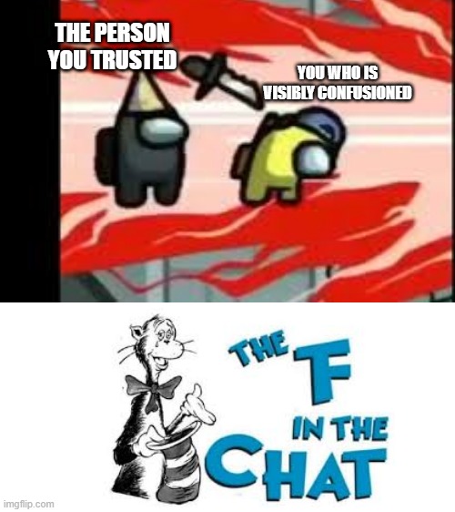 THE PERSON YOU TRUSTED; YOU WHO IS VISIBLY CONFUSIONED | image tagged in blank white template | made w/ Imgflip meme maker