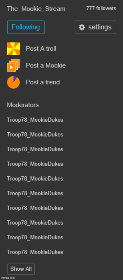 WHat? Mookie has her own stream? I wonder how that happened! | made w/ Imgflip meme maker