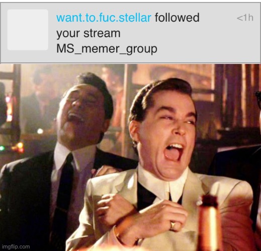 image tagged in goodfellas laugh | made w/ Imgflip meme maker