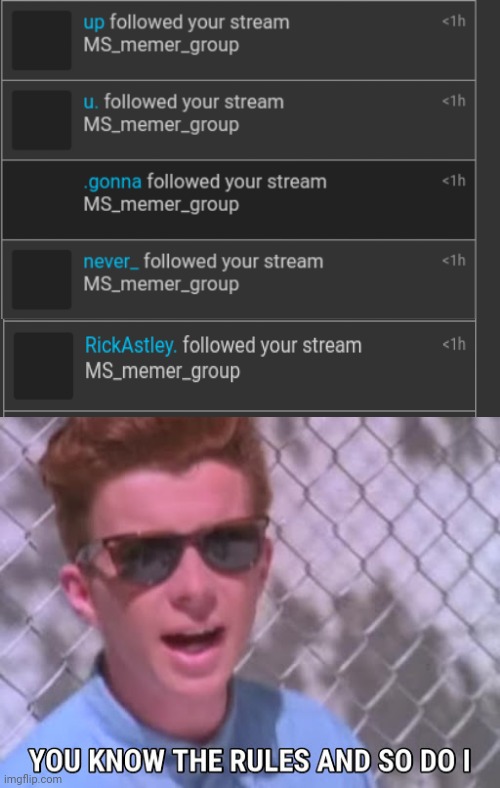 More and more notifs | image tagged in rick astley you know the rules,memes,meme,rick astley,rickroll,song lyrics | made w/ Imgflip meme maker