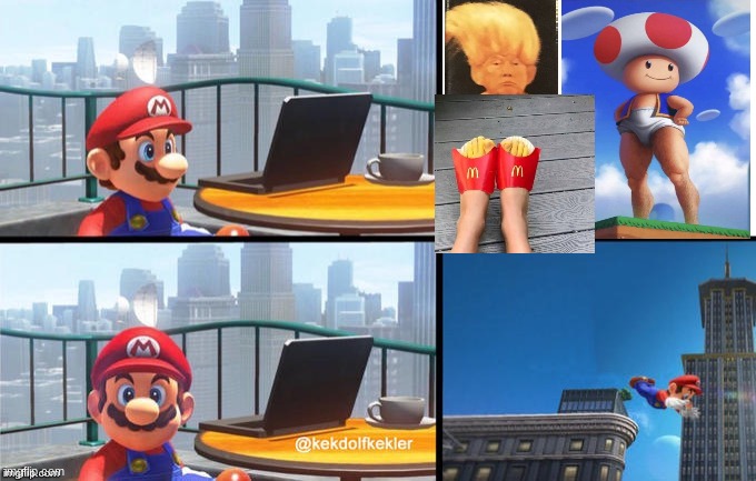 Mario Commits Suicide | image tagged in mario commits suicide | made w/ Imgflip meme maker