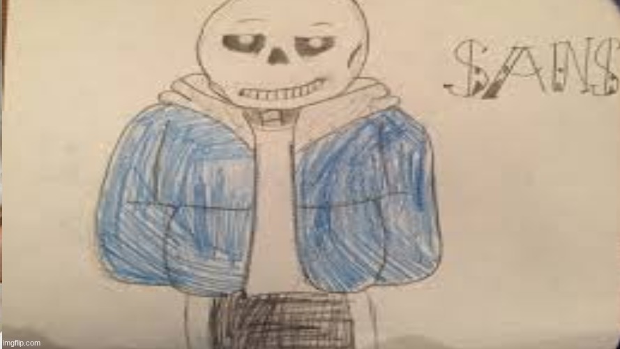 sans | image tagged in undertale,drawing | made w/ Imgflip meme maker