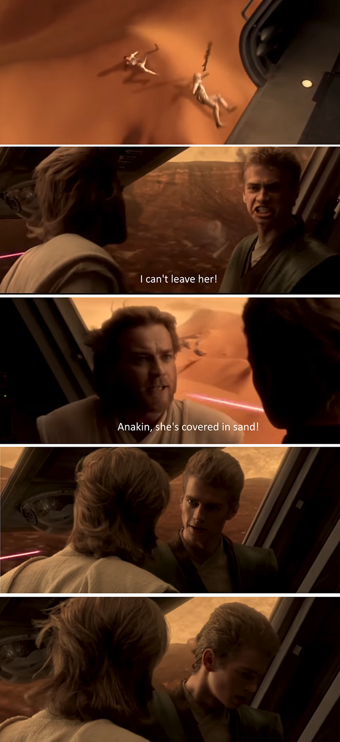High Quality Padme Falls off the ship Blank Meme Template