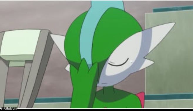 Gallade facepalm | image tagged in why doesn't this exist yet | made w/ Imgflip meme maker